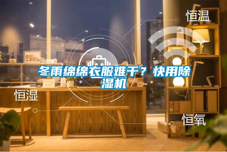 冬雨绵绵衣服难干?快用除湿机