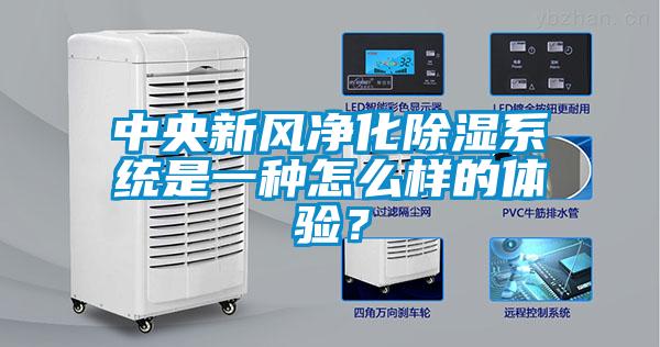 中央新风净化除湿系统是一种怎么样的体验?