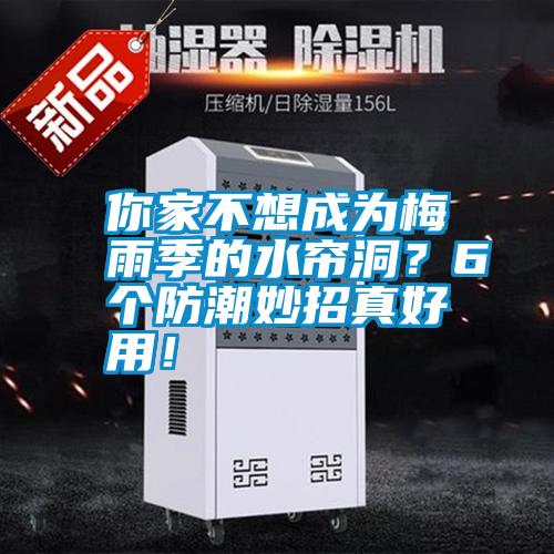 你家不想成为梅雨季的水帘洞?6个防潮妙招真好用!