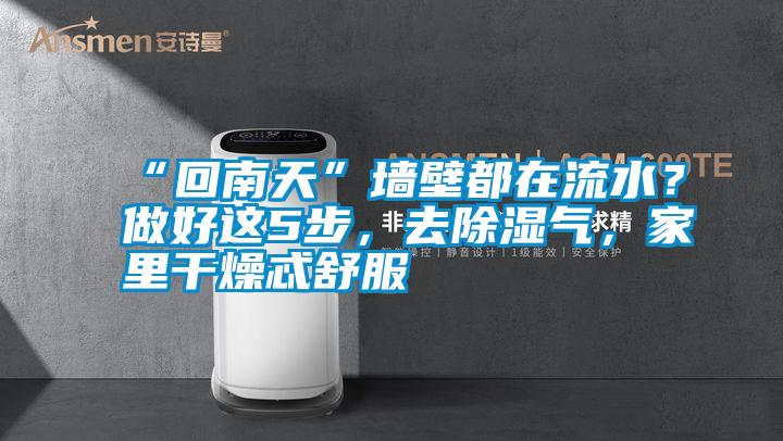 “回南天”墙壁都在流水?做好这5步,去除湿气,家里干燥忒舒服