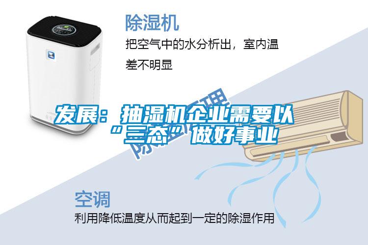 发展:抽湿机企业需要以“三态”做好事业