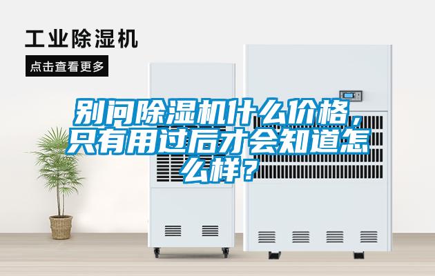别问除湿机什么价格,只有用过后才会知道怎么样?