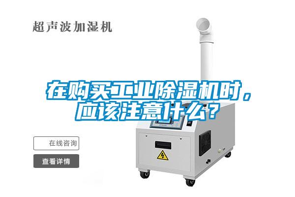 在购买工业除湿机时,应该注意什么?