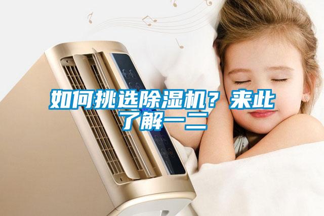 如何挑选除湿机?来此了解一二