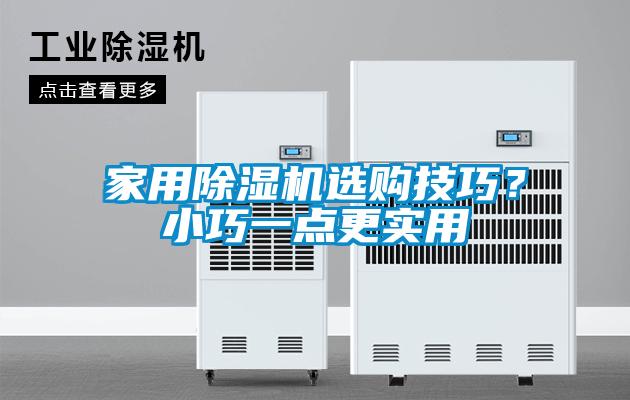家用除湿机选购技巧?小巧一点更实用