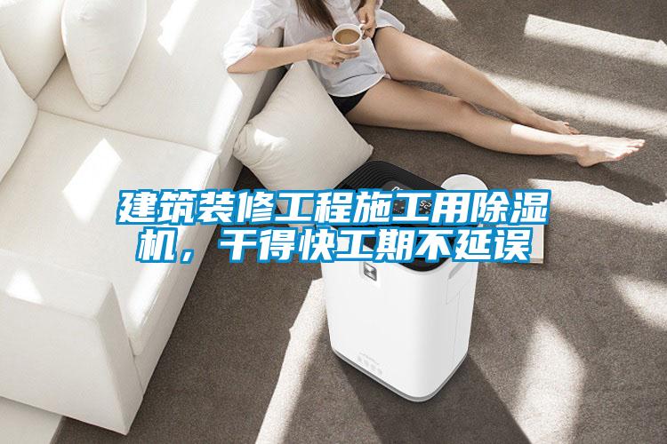 建筑装修工程施工用除湿机,干得快工期不延误