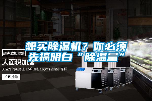 想买除湿机?你必须先搞明白“除湿量”