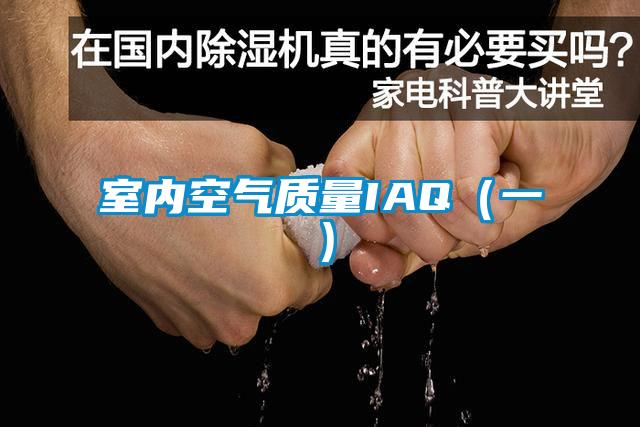 室内空气质量IAQ(一)