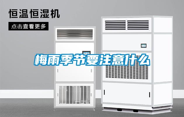 梅雨季节要注意什么