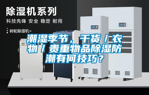 潮湿季节,干货/衣物/贵重物品除湿防潮有何技巧?