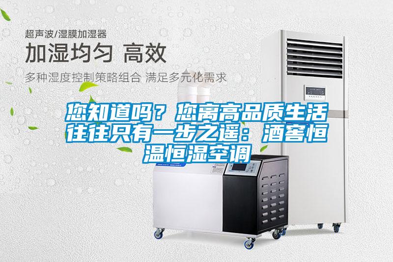 您知道吗?您离高品质生活往往只有一步之遥:酒窖恒温恒湿空调