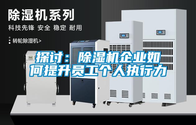 探讨:除湿机企业如何提升员工个人执行力