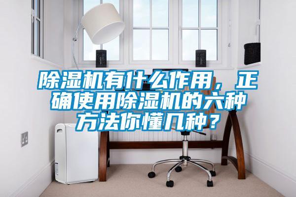除湿机有什么作用,正确使用除湿机的六种方法你懂几种?