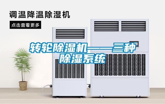 转轮除湿机——三种除湿系统