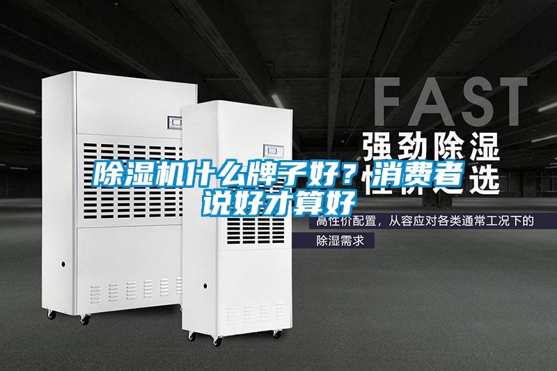 除湿机什么牌子好?消费者说好才算好