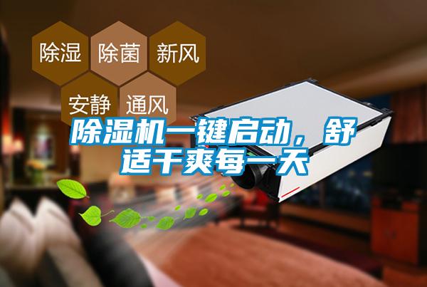 除湿机一键启动,舒适干爽每一天