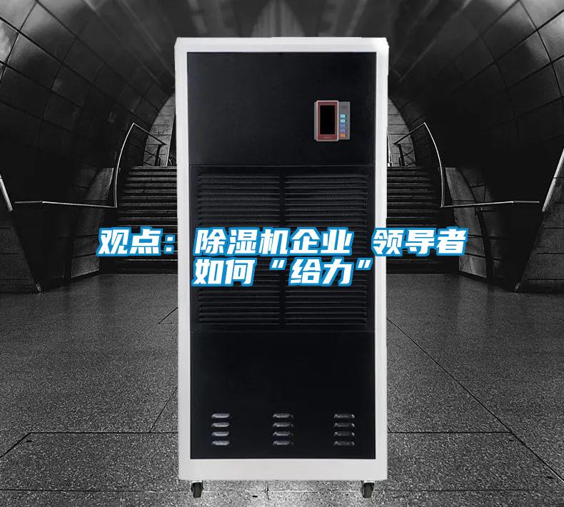 观点:除湿机企业 领导者如何“给力”