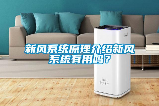 新风系统原理介绍新风系统有用吗?