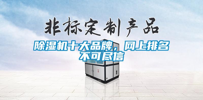 除湿机十大品牌,网上排名不可尽信