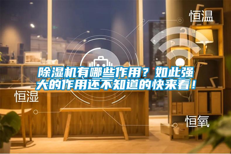 除湿机有哪些作用?如此强大的作用还不知道的快来看!