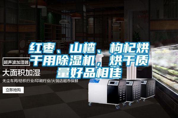 红枣、山楂、枸杞烘干用除湿机,烘干质量好品相佳