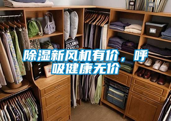除湿新风机有价,呼吸健康无价