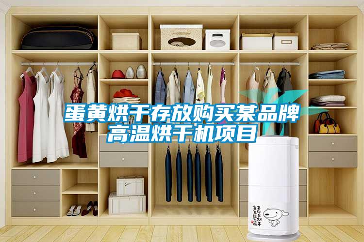 蛋黄烘干存放购买某品牌高温烘干机项目