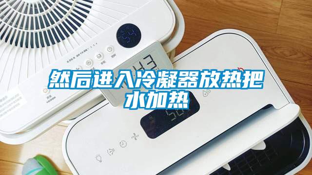 然后进入冷凝器放热把水加热
