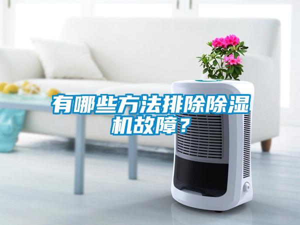 有哪些方法排除除湿机故障?
