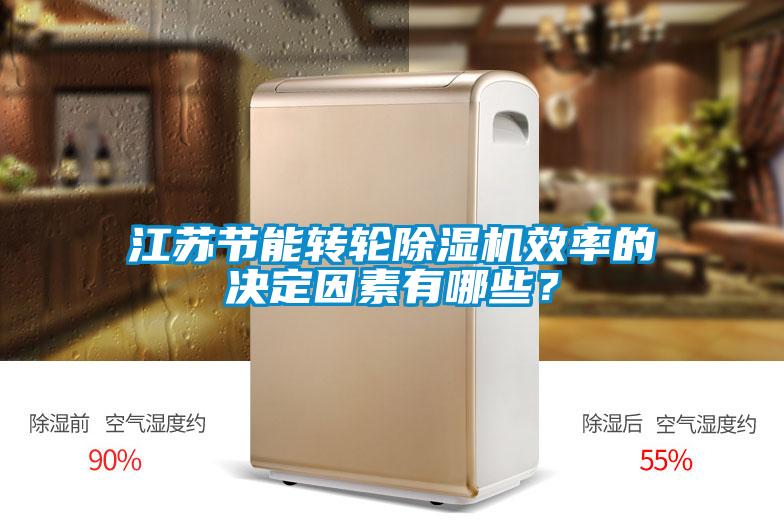 江苏节能转轮除湿机效率的决定因素有哪些?