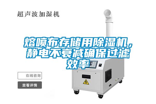 熔喷布存储用除湿机,静电不衰减确保过滤效率