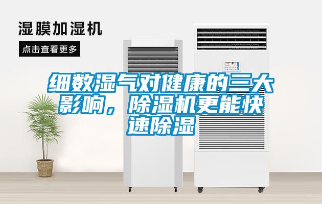 细数湿气对健康的三大影响,除湿机更能快速除湿