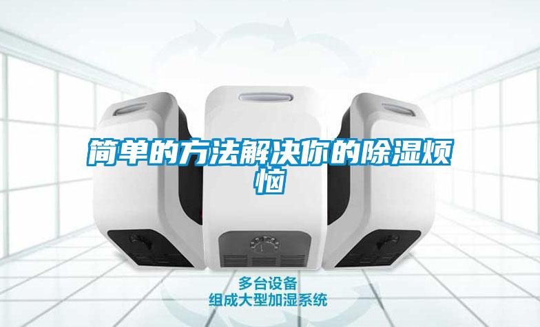 简单的方法解决你的除湿烦恼