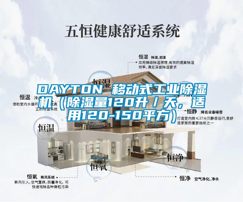 DAYTON 移动式工业除湿机(除湿量120升/天,适用120-150平方)