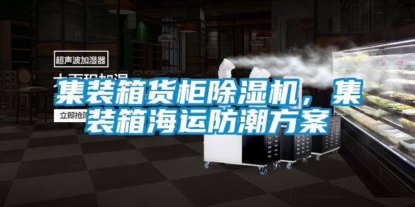 集装箱货柜除湿机,集装箱海运防潮方案