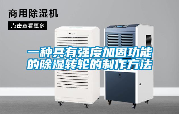 一种具有强度加固功能的除湿转轮的制作方法