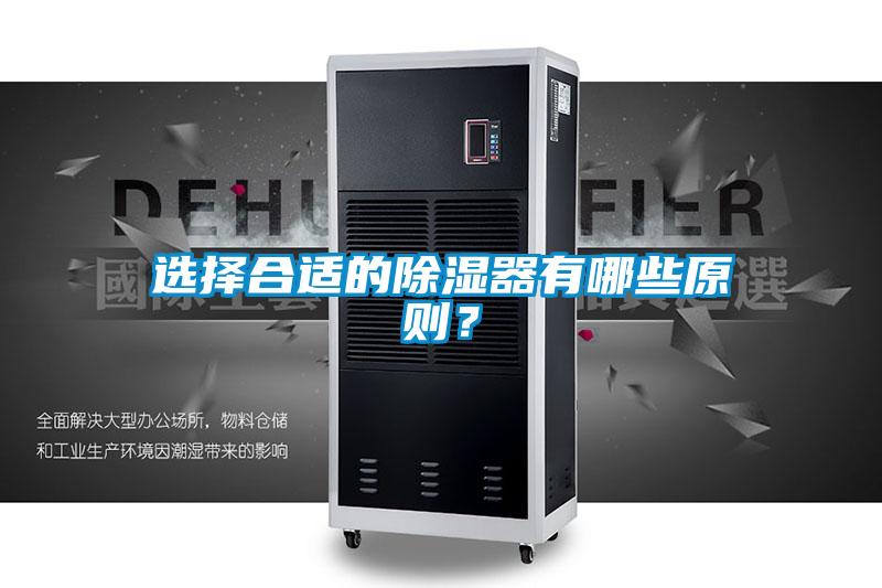 选择合适的除湿器有哪些原则?