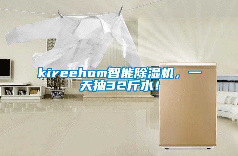 kireehom智能除湿机,一天抽32斤水!