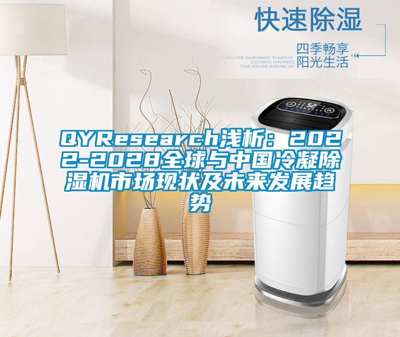 QYResearch浅析:2022-2028全球与中国冷凝除湿机市场现状及未来发展趋势