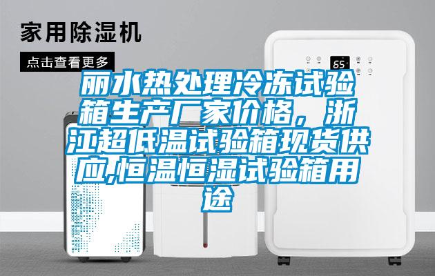 丽水热处理冷冻试验箱生产厂家价格,浙江超低温试验箱现货供应,恒温恒湿试验箱用途
