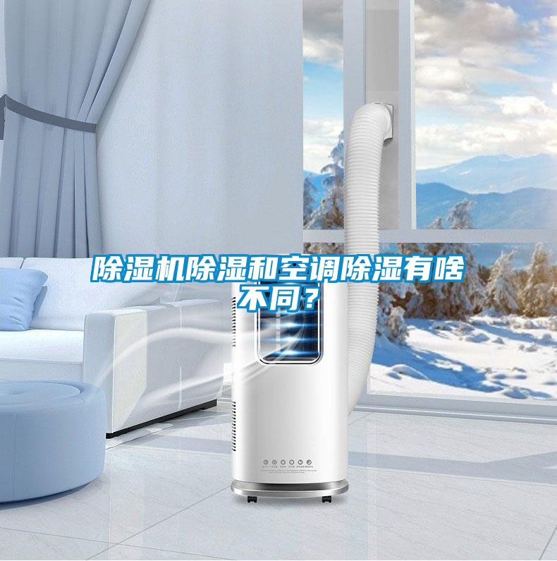 除湿机除湿和空调除湿有啥不同?