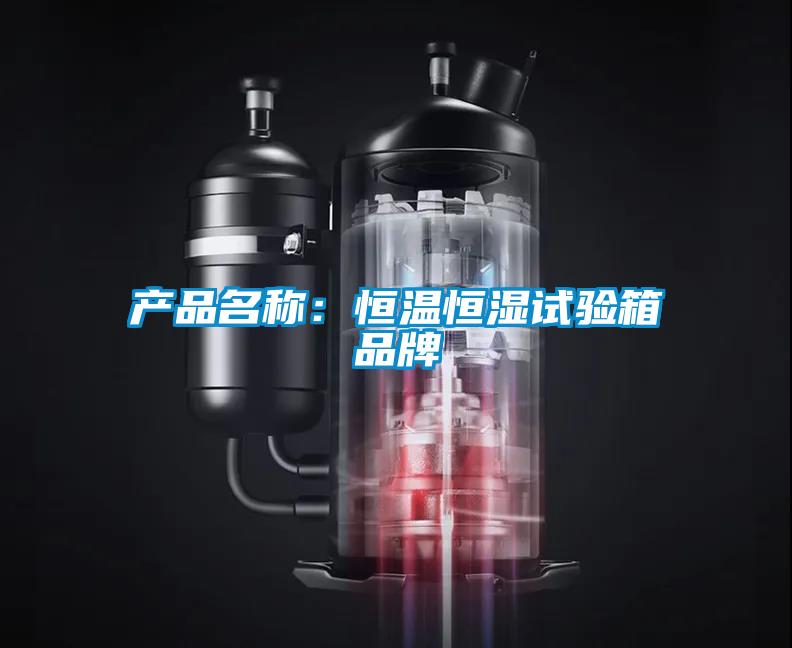 产品名称:恒温恒湿试验箱品牌
