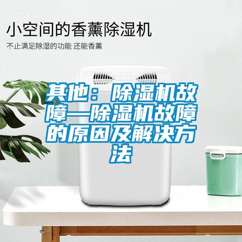 其他:除湿机故障—除湿机故障的原因及解决方法