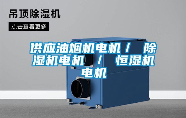 供应油烟机电机/ 除湿机电机 / 恒湿机电机