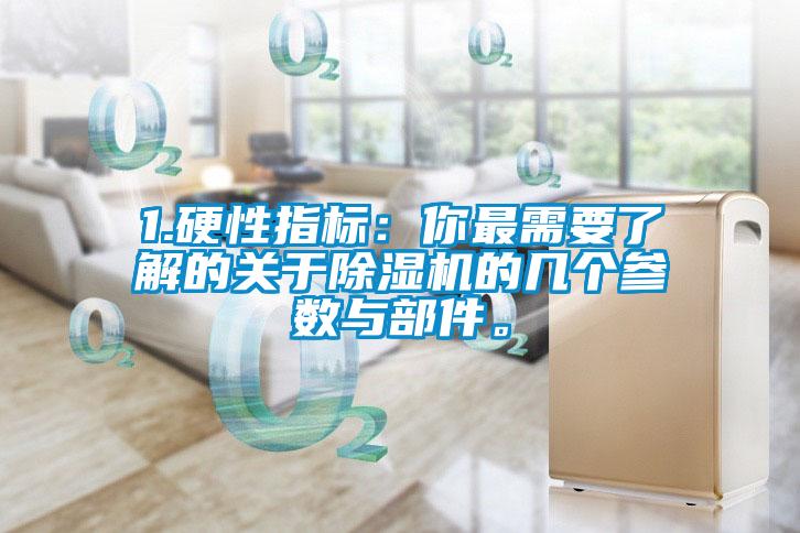 1.硬性指标:你最需要了解的关于除湿机的几个参数与部件。