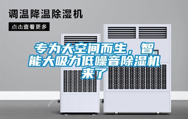 专为大空间而生,智能大吸力低噪音除湿机来了