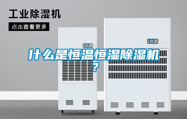 什么是恒温恒湿除湿机?