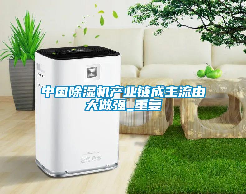 中国除湿机产业链成主流由大做强_重复