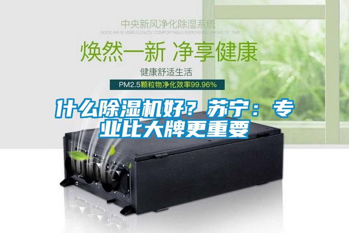 什么除湿机好?苏宁:专业比大牌更重要