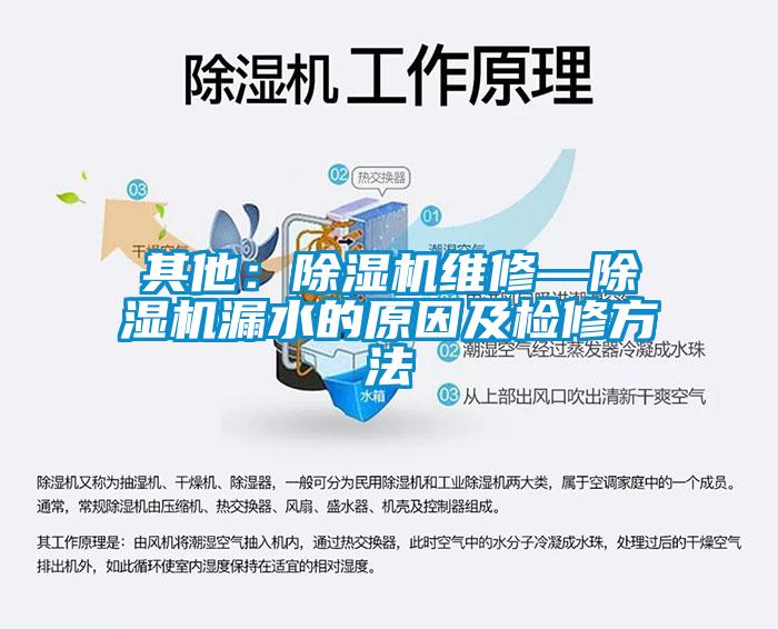 其他:除湿机维修—除湿机漏水的原因及检修方法